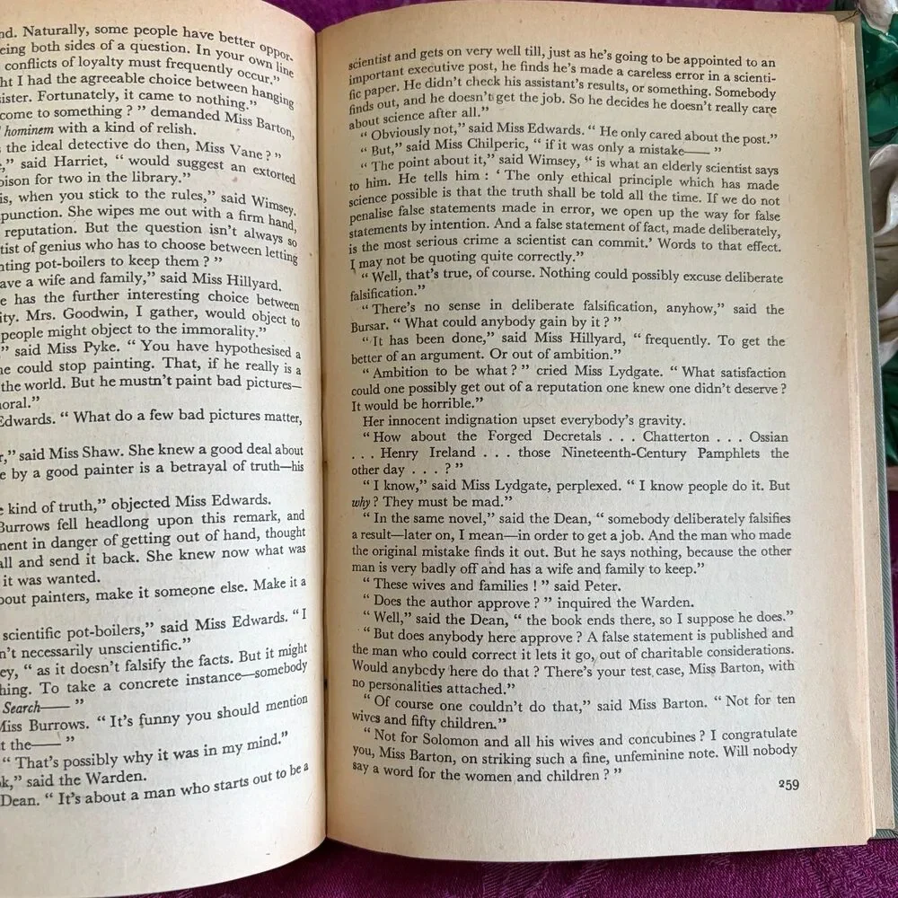 1949 Gaudy Night by Dorothy L. Sayers, Vintage Book, British Mystery